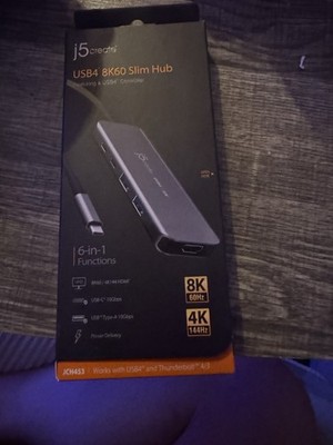 J5 Create USB4 8k60 Slim Hub New