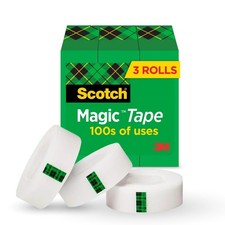 Scotch Magic Tape, Invisible, Home Office Supplies 1000-Inches, Transparent