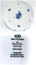 Rosenthal Romanze Blau  Kuchenteller Platte Ø 28 cm 100 Jahre Rosenthal 1979/80