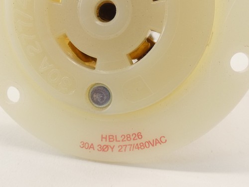 Hubbell HBL2826 Flanschaufnahme 30A Insulgrip Twist-Lock - NEU Überschuss! - Bild 3 von 11