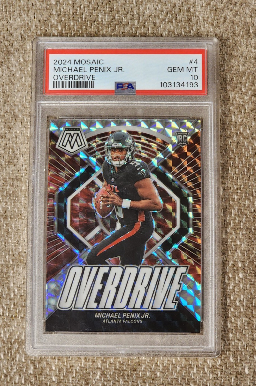 Michael Penix Panini Mosaic Overdrive #4 Base