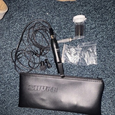 Shure Microflex Black Wired Lavalier/Lapel Microphone w/ Windscreen, Clip