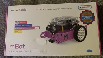 Makeblock Pink mBot Robot Kit, STEM Projects for Kids Ages 8-12 Learn to Code