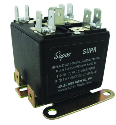 SUPR Universal Potential Relay, Single Phase, 110 - 270 Operating Voltage, 30 a 