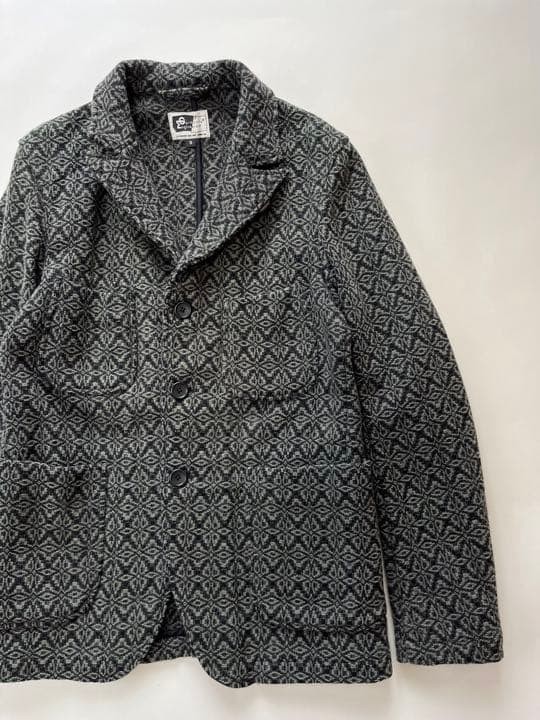Engineered Garments Wool Blend Patterned Jacket S… - image 2