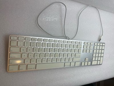 Genuine Apple A1243 Wired USB Keyboard CLEANED, TESTED. | eBay