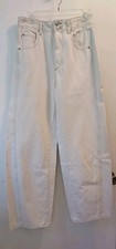Free People We The Free Aster Straight Jeans Size 30 Beige