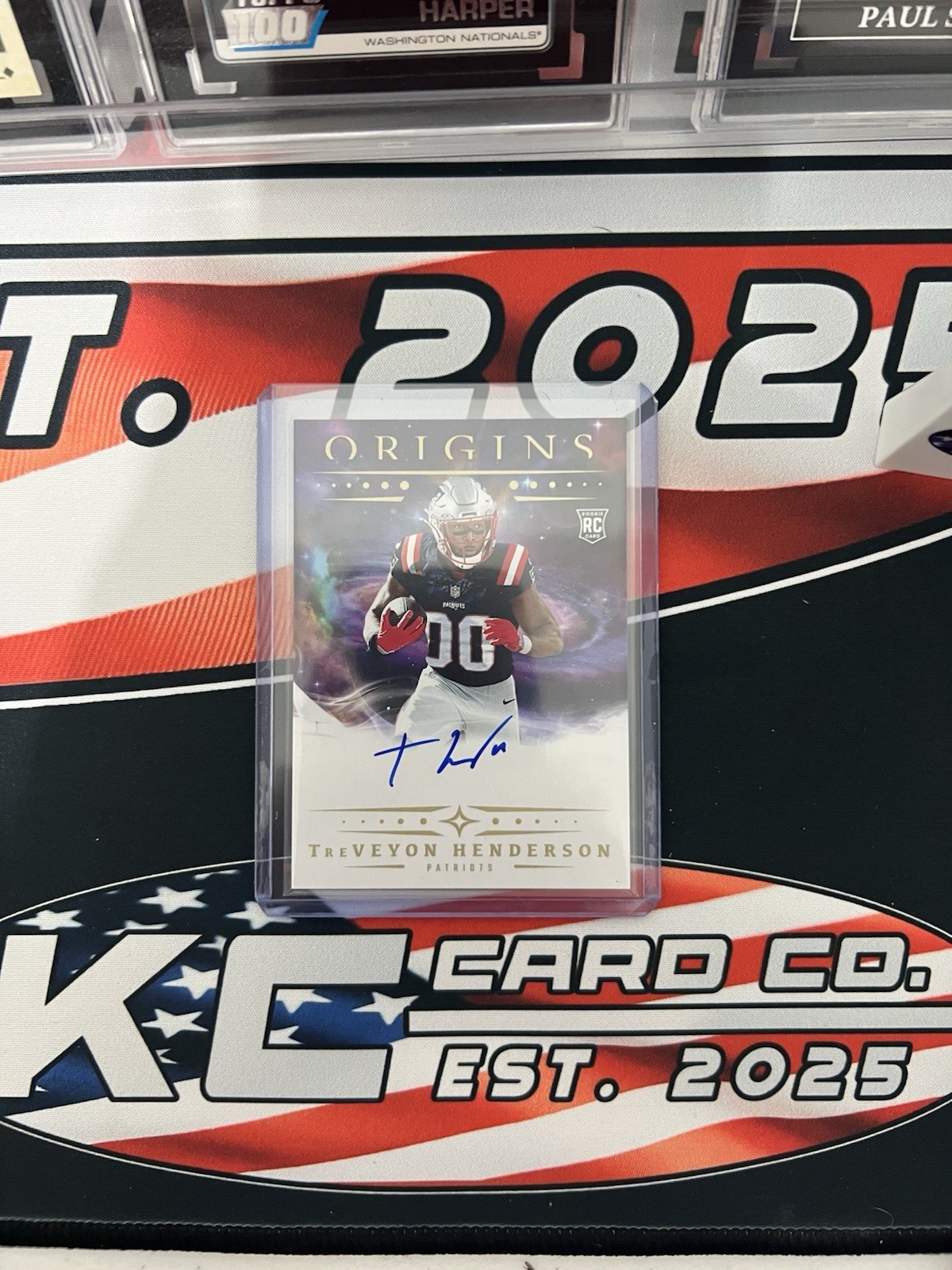 2025 Panini Origins TreVeyon Henderson On Card True Rookie Auto #RA-THE