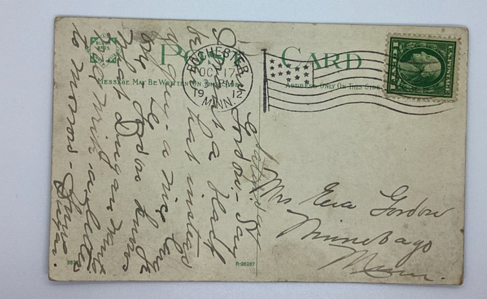 Postcard Country Home Brick Fence Rochester Minnesota MI 1912 H246 eBay