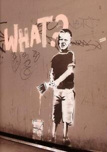 Banksy Poster What Stencil Graffiti Street Art Hochformat Kunstdruck 42x59 Cm Ebay