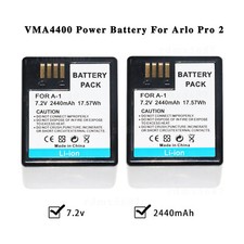 2 Pack New VMA440 Battery For Arlo Pro 2 Wireless Camera VMA4400 308-10029-01