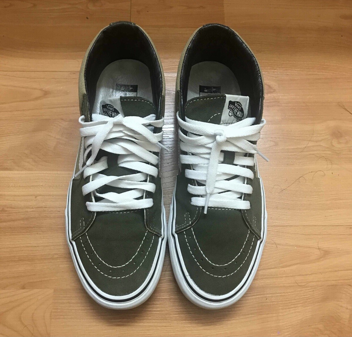 Size 8 - VANS Sk8-Mid Vault LX x JJJJound Green 2021 | eBay