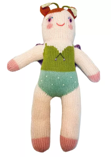 Blabla Girls Knit Doll Aletta the Butterfly Pink Green Blue Purple Fairy 12"H