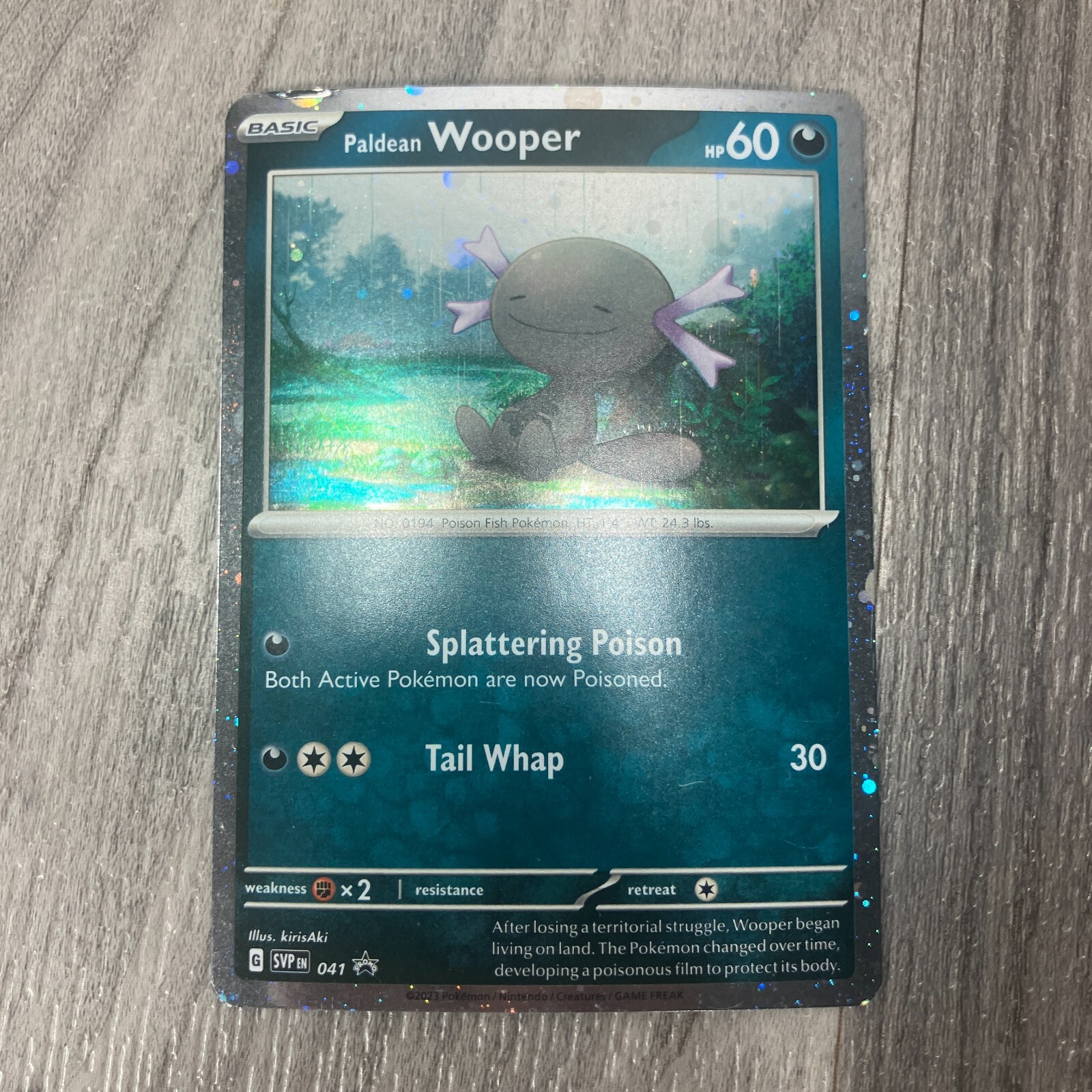 Pokemon TCG Paldean Wooper 041 Promo Card S&V OBF