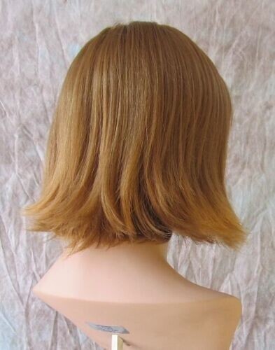 Adele Short Wig Light Ginger Flipped Ends Bangs Color 27C Light Ginger - Picture 5 of 5