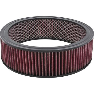 Speedway Motors Cleanable Cotton Air Filter Element, 14 x 4 Inch, Universal Fit