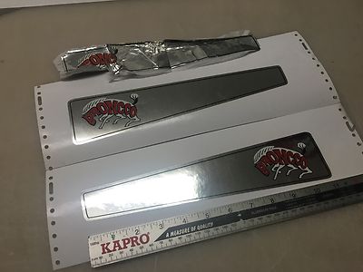 Broncco Chrome tank decals mini bike minibike decal sticker wards gilson