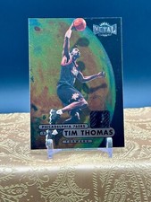 Tim Thomas 1997-98 Metal Universe Championship #34 Rookie RC Foil Card 76ers
