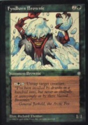 Fyndhorn Brownie - Ice Age #242 Common Magic: The Gathering