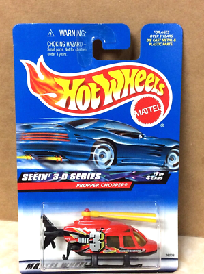 HOT WHEELS  2000 SEEIN' 3-D SERIES  #1 OF 4  PROPPER CHOPPER