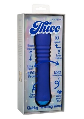 Thicc Chubby Thrusting Wand - Blue