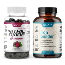 Beet Root Cherry Sugar Free Nitric Oxide Gummy & Blood Builder Iron Supplement
