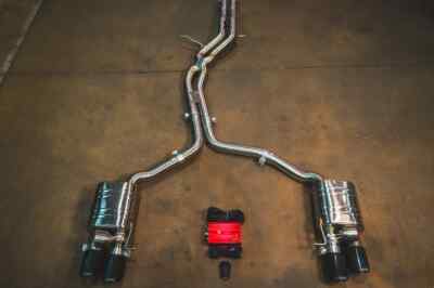 Valvetronic Designs Brushed Valved Sport Exhaust System For 2010-2016 Audi S4/S5