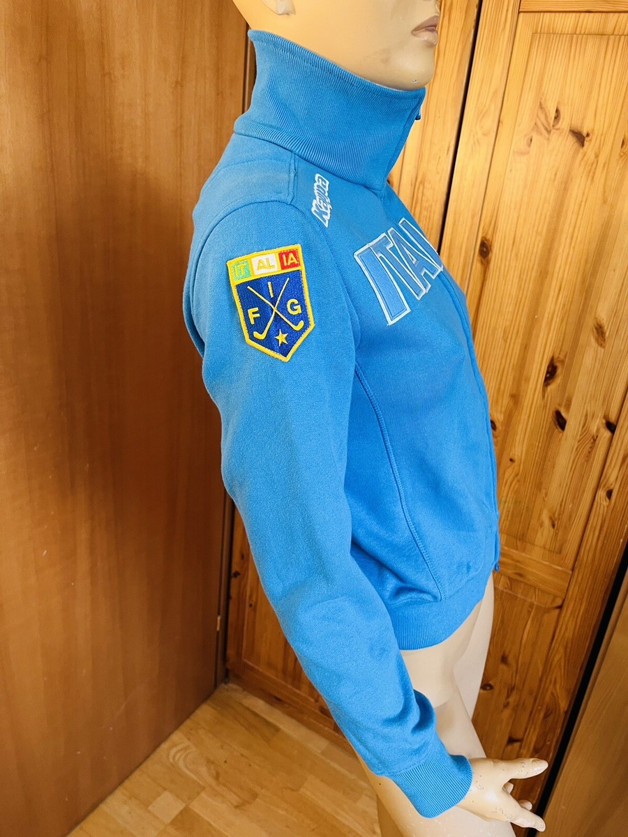 Italy Italia FIG Golf Team Kappa Womens Blue Top Track Italy Italia FIG Golf Team Kappa Womens Blue Top Track