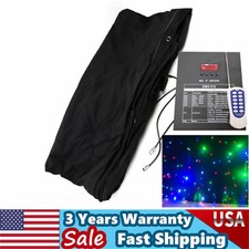 10x6.5ft Stage Star Light Led Backdrop Wedding Party Curtain Retardant Dj Pub