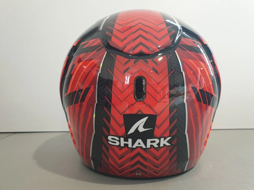 SHARK Aeron Edgy Carbon Motorradhelm (Rot/Weiß/Schwarz) M - Bild 3 von 4