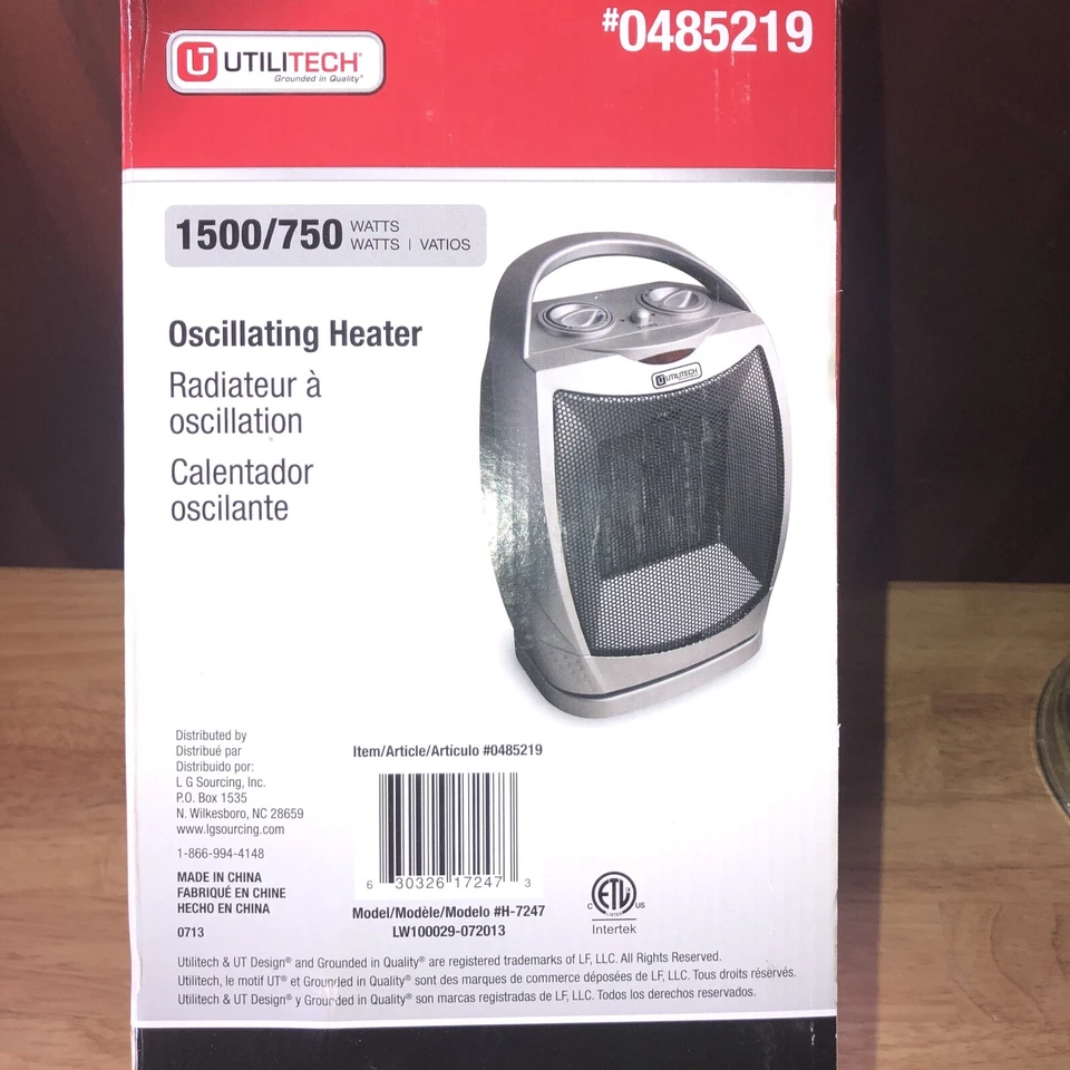 Calentador Cerámico Optimus H-7247 Portátil Oscilante con Termostato Foto 4 de 4