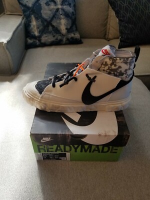 Size 9.5 Nike Blazer Mid x Readymade White