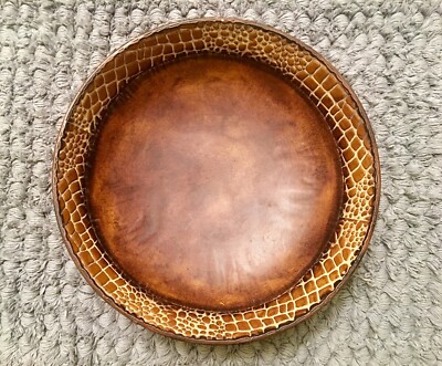 Beautiful Alligator Crocodile Design Style Metal Decor Bowl