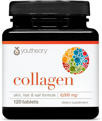 Youtheory Advanced Collagen - 6,000 Mg Collagen - with Vitamin C - for Hair, Ski