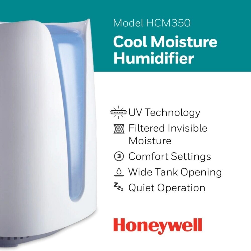 Cool Moisture Humidifier Air Conditioning with 1.1 Gallon Tank Baby Kids Adults