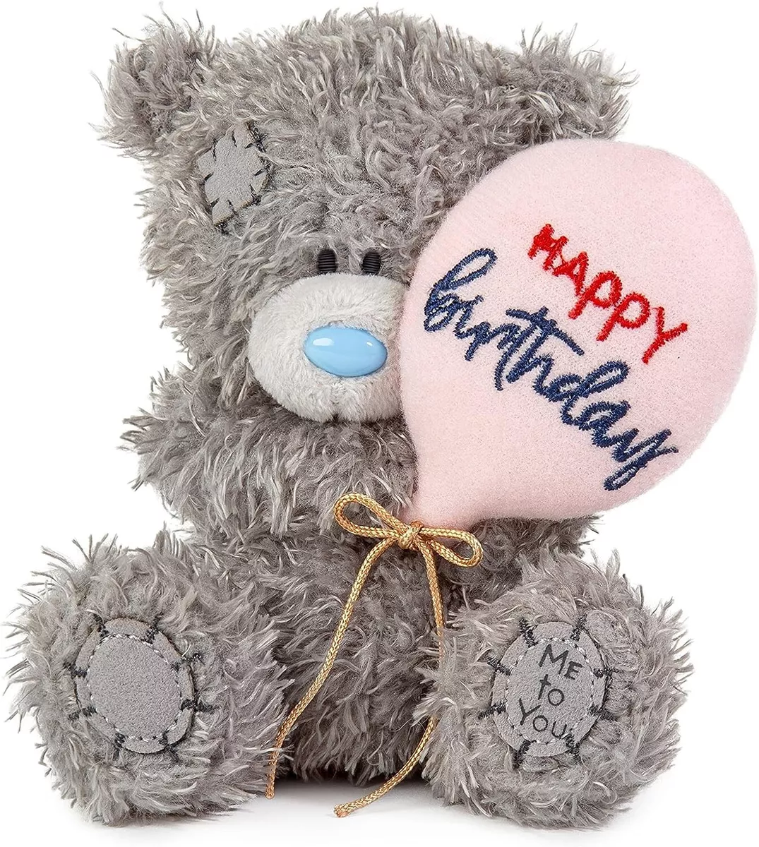 Me to You Tatty Teddy 10cm Happy Birthday Bear Holding Balloon eBay
