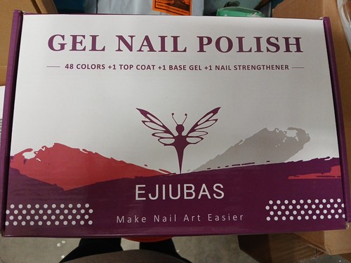 Gel Nail Polish 48 Colors 1 Top Coat 1 Base Coat 1 Nail Strengthener