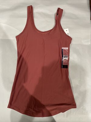 NO BOUNDARIES FITTED SUPERSOFT CLAY BRICK SCOOP  Stretch Knit TANK SZ. Jr.  XS*