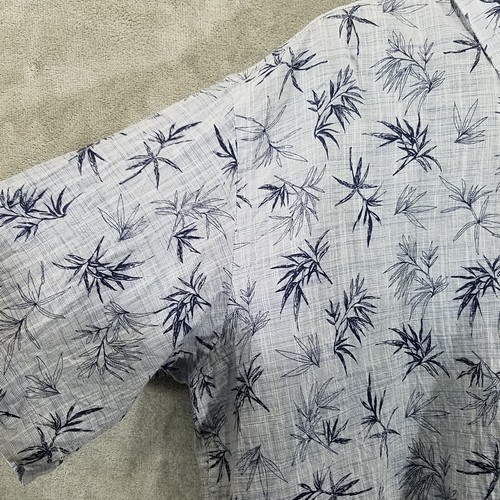 Camicia Hawaiianize Resort Wear Uomo 3XL Blu Floreale Hawaiiana Aloha - Foto 3 di 10