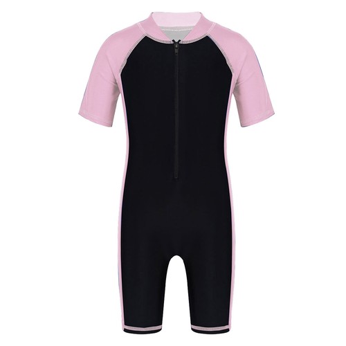Kids Girls Boys One-Piece Swimsuits Swimwwear Rash Guard Bathing Wetsuit Surfing - Picture 155 of 162