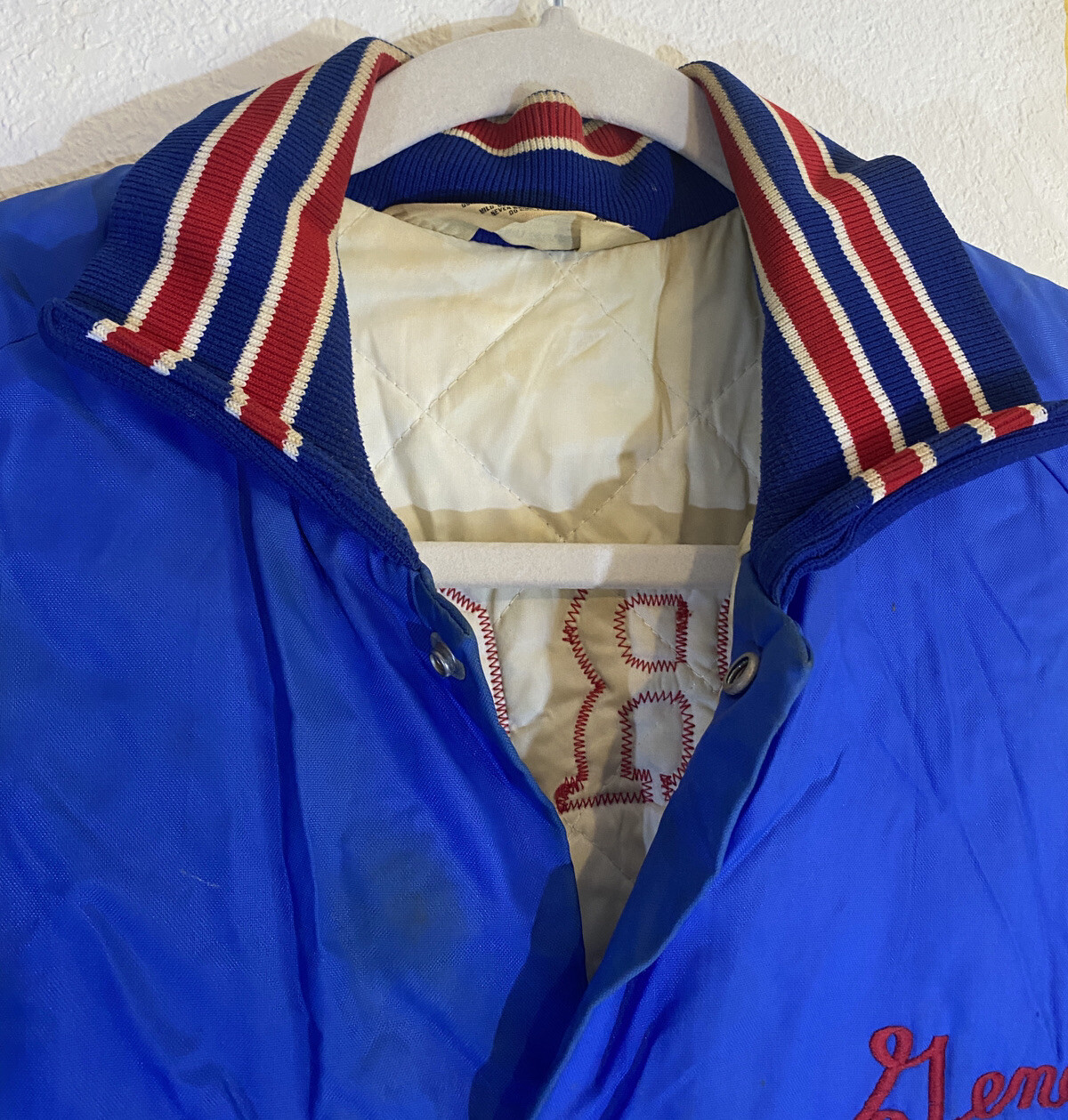 Vintage Aurora Oregon Fire Department Bomber Jacket B… Gem
