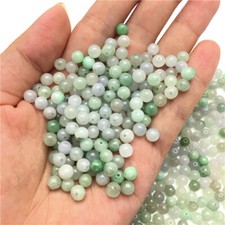 100pcs Natural Grade A Green Jade Jadeite Beads 5mm Small DIY Bead