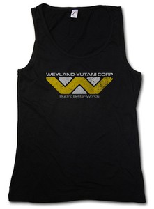 Prometheus Corporation Weyland Alien Yutani Girl USCSS NOSTROMO I GIRLIE SHIRT Prometheus Corporation Weyland Alien Yutani Girl USCSS NOSTROMO I GIRLIE SHIRT