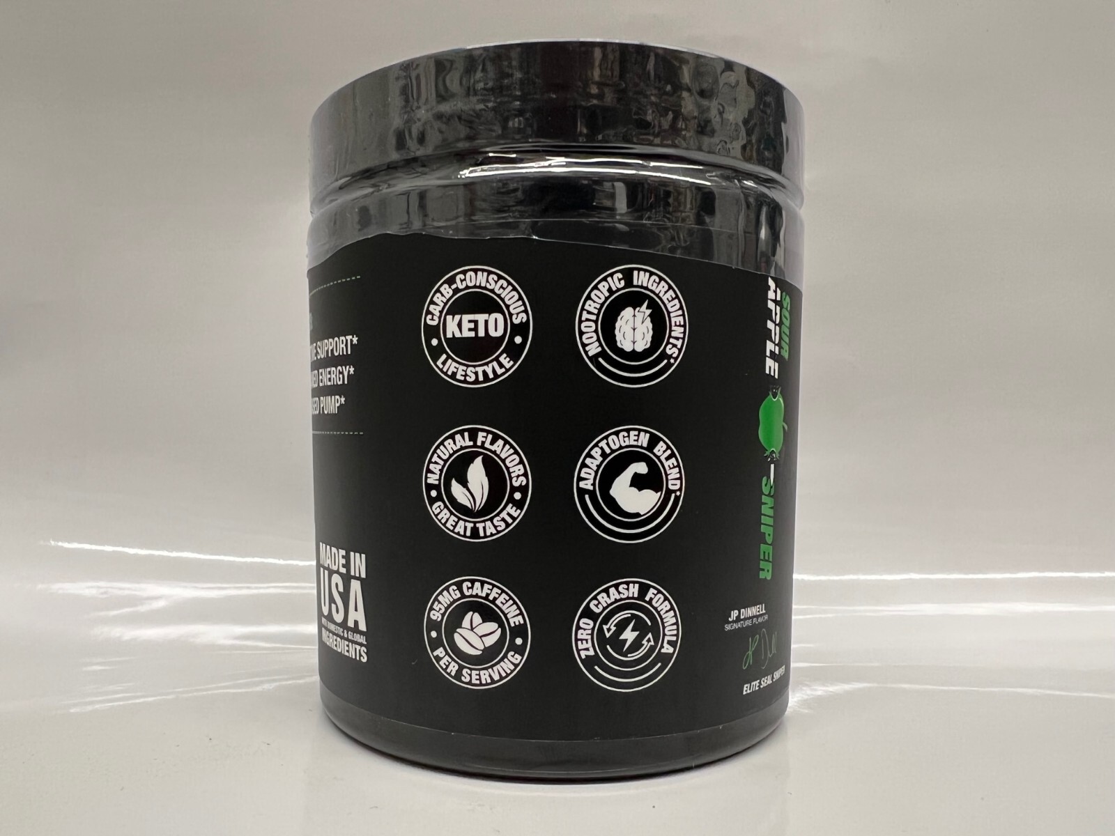 Jocko GO Pre Workout (Sour Apple Sniper) Dietary Supplement 30 Servings