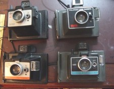 Lot of 4 Polaroid Land Cameras