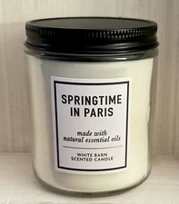 NEW Bath & Body Works Springtime In Paris 7 oz Single Wick Candle