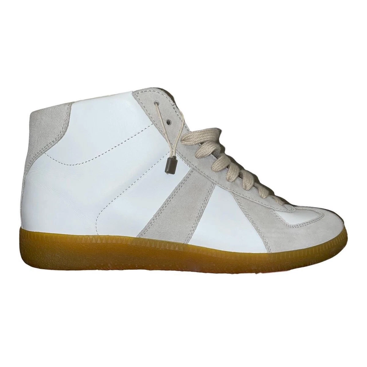 Maison Margiela White Grey Replica High Top Sneakers