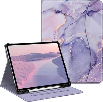 Folio Case for iPad Air 13-inch (M2) 2024 Protective Stand Cover with Pocket