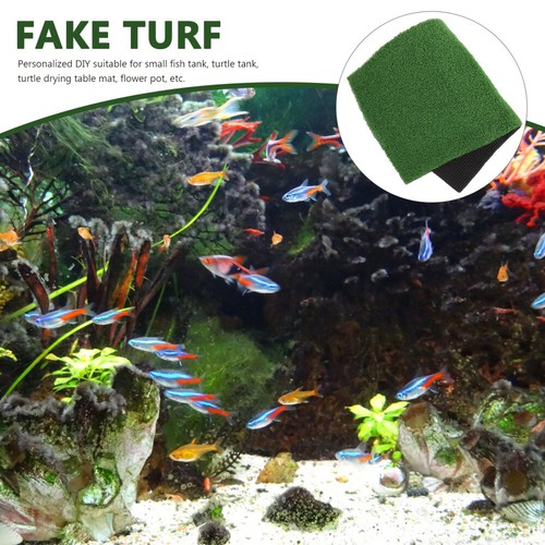 Simulated Lawn Floating Platform Fish Tank Fake Turf Turtle Grass - Picture 7 of 12