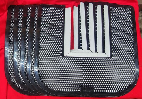IMPACT COMMODE MATS (LOT OF 5) 1550-5 FRESH SCENT BLACK 22X23" MAT